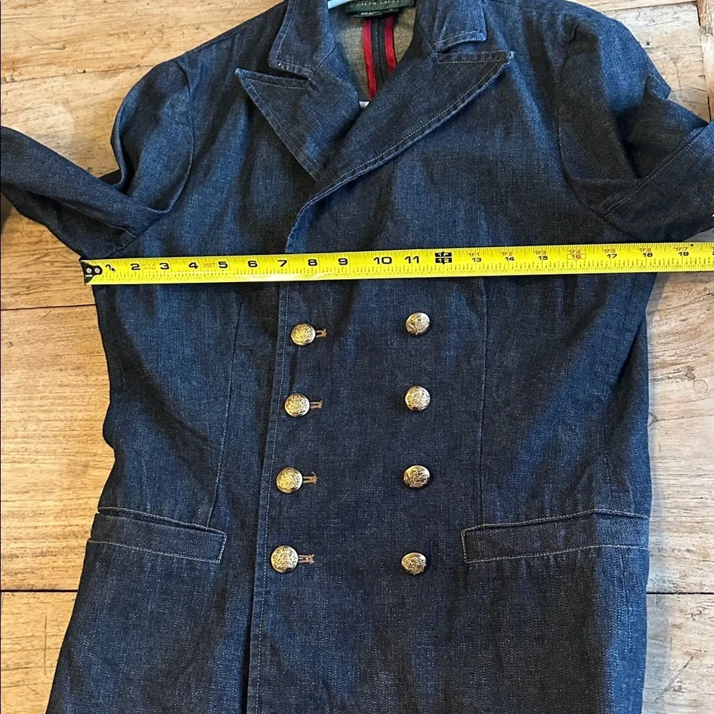 Vintage Lauren Jeans Co. Denim Blazer – Double-Breasted | Size Medium - Picture 8 of 14